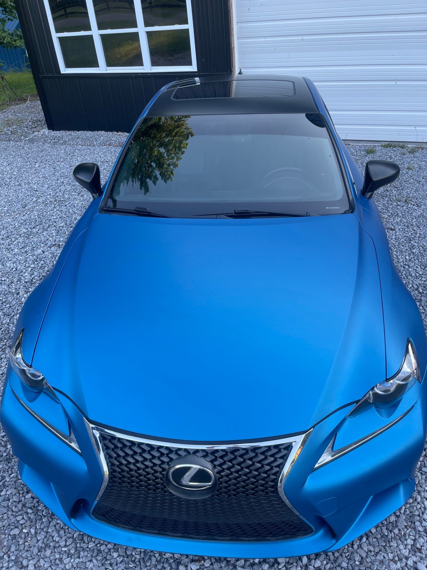 Lexus IS — Roof — Matte Blue Detail