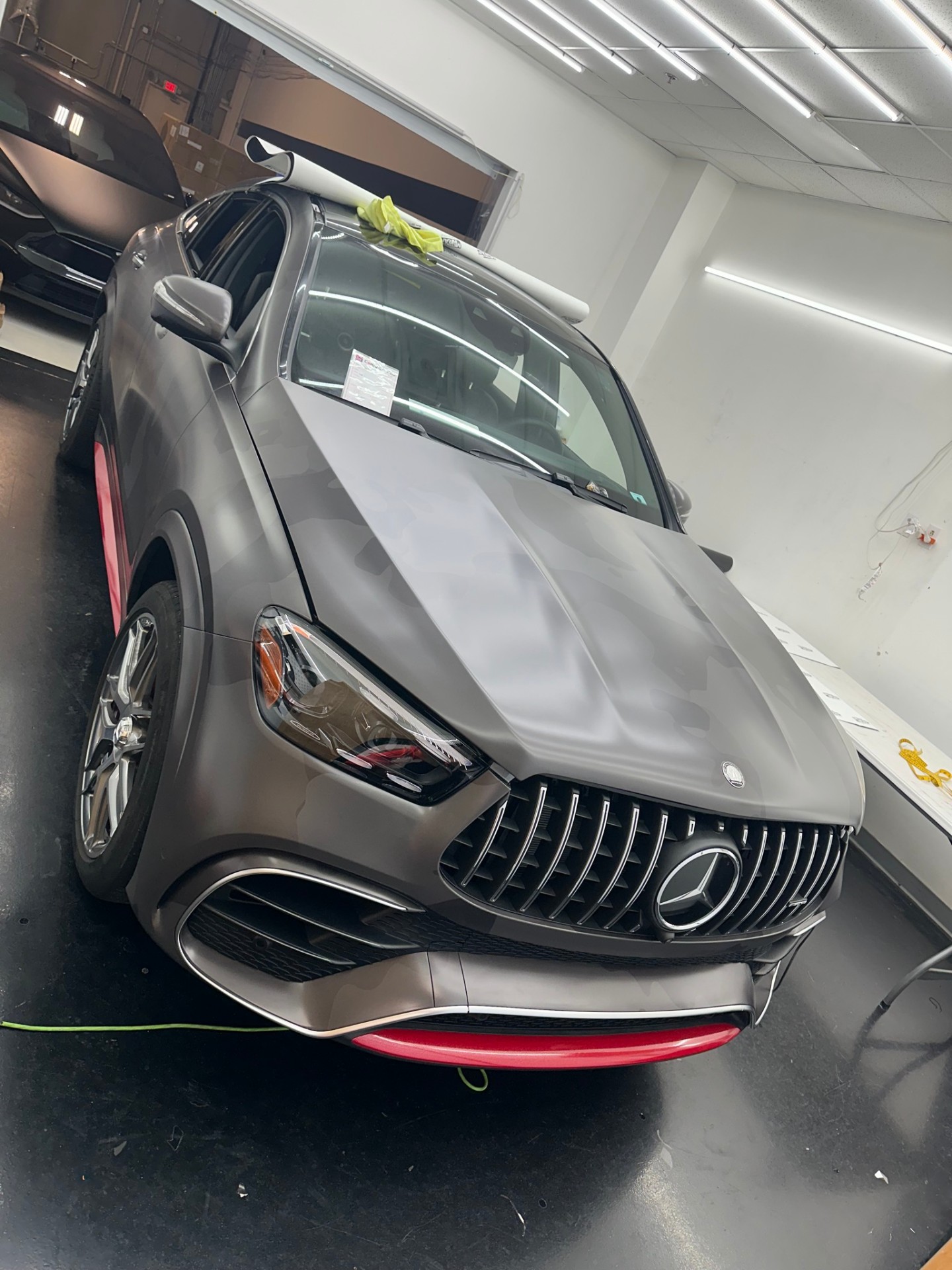 AMG GLE — In Progress — Camo Wrap Install