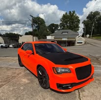Chrysler 300 SRT — Gloss Atomic Orange + Matte Black Hood